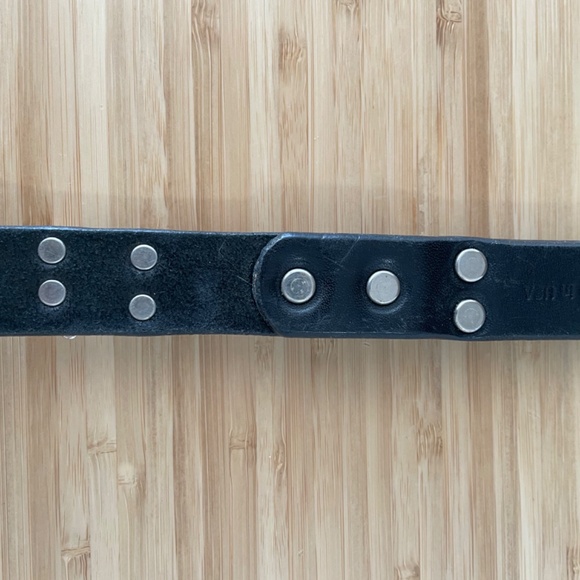 Black Leather Short Dog Leash ⭐️Made in USA ⭐️DogLa - Picture 7 of 9